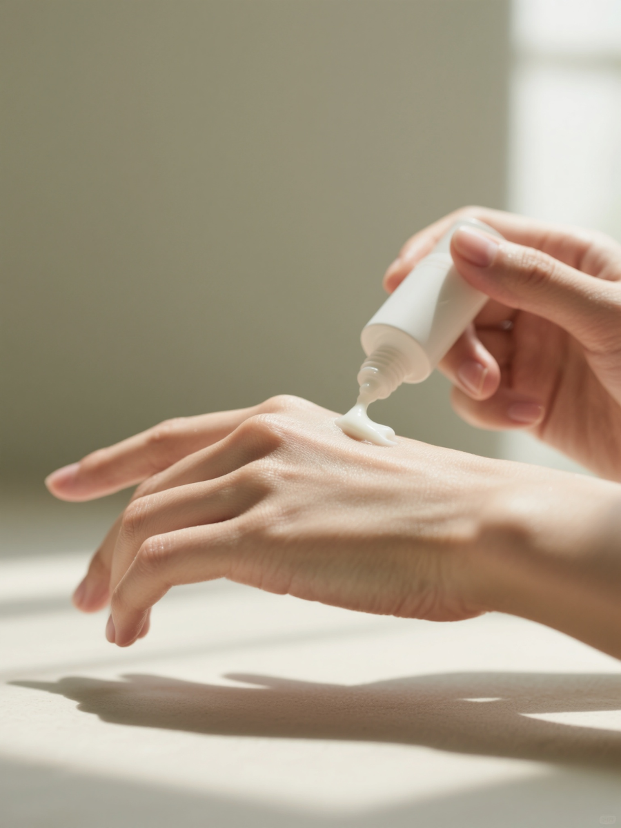 足量塗抹防曬乳，確保防曬產品提供廣譜保護