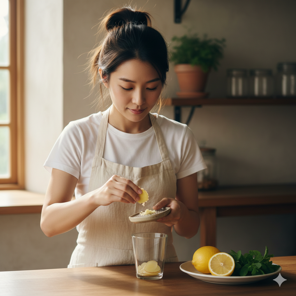 這款檸檬生薑水製作非常簡單，建議一次準備好一天的份量，或是現沖現飲！