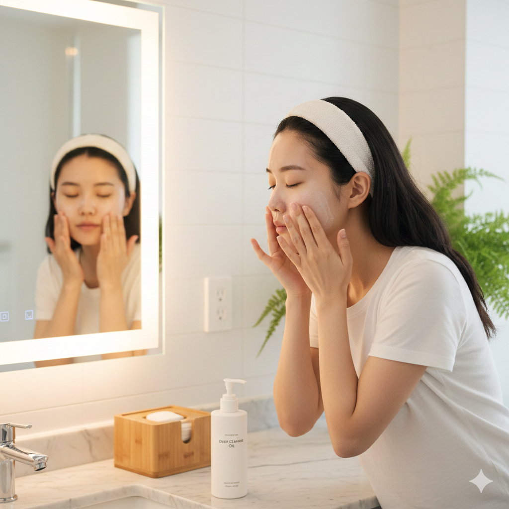 很多人把卸妝油塗到臉上抹兩下，就直接用大量清水沖掉。這就是悲劇的開始