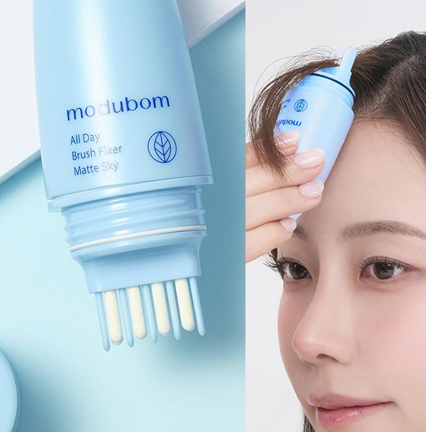 MODUBOM採用霧面配方，刷上去乾透後，頭髮依然保持柔和的霧感視覺