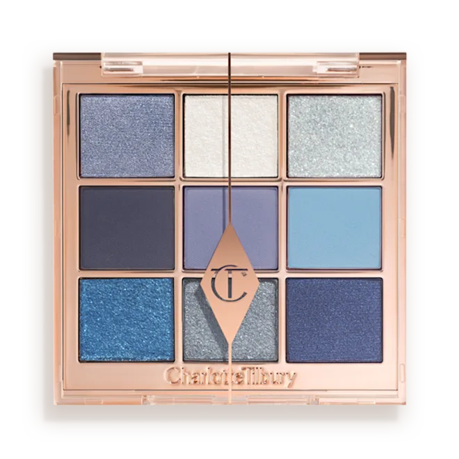 Charlotte Tilbury 九色眼影盤： 顯色度高，適合打造華麗的煙燻妝感