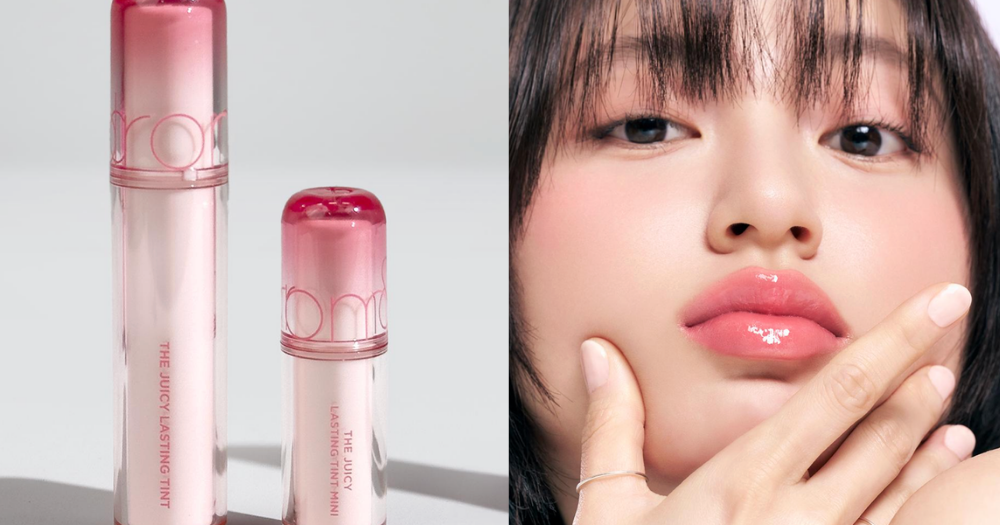 12. 經典果汁唇釉：Rom&nd Juicy Lasting Tint 果汁玻璃水光唇釉