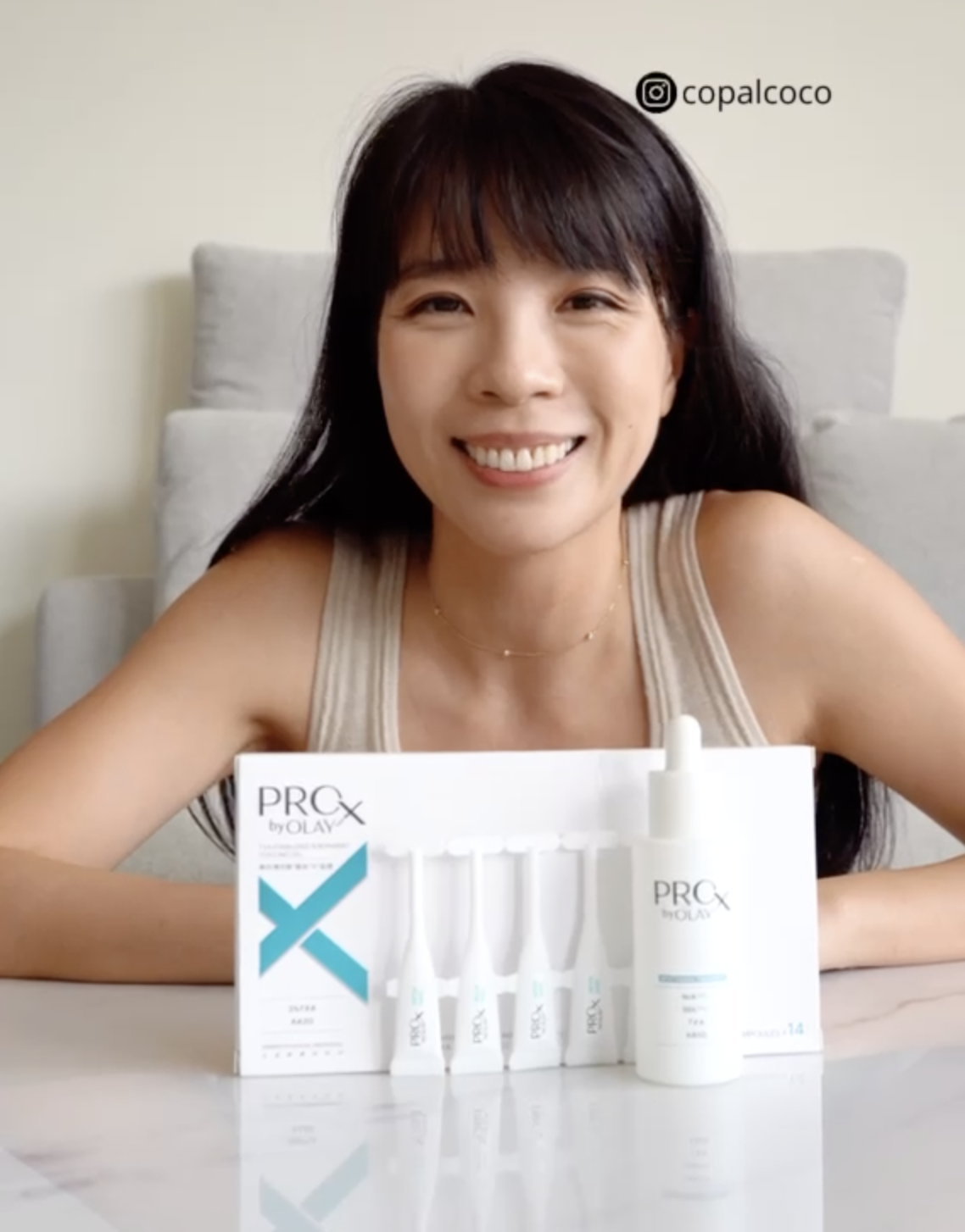 Coco真實告白，鼓勵大家花時間真正從根源解決色斑，選擇獲1,000+皮膚學專研人士*認可的「細胞級^」護膚方案 。